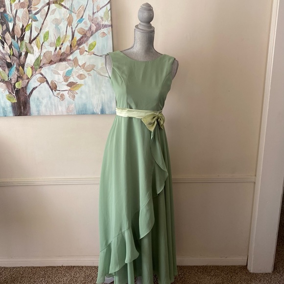 DIDEYTTAWL 💚SAGE GREEN💚 SPECIAL OCCASIONS DRESS GIRL SIZE 14 🌟NWT🌟 - Picture 4 of 16
